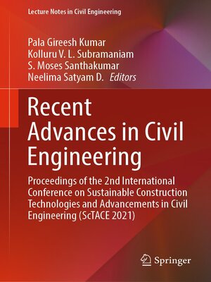 cover image of Recent Advances in Civil Engineering